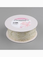 Лента декоративная «Пайетки», 40 мм, 9 ± 0,5 м, цвет бежевый - Фото 3