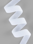 Лента бархатная, 20 мм, 18±1 м, белая №01 - Фото 2