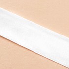 Лента бархатная, 20 мм, 18 ± 1 м, цвет белый №01 - Фото 3