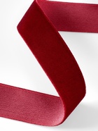 Лента бархатная, 20 мм, 18±1 м, бордовая №46 - Фото 3