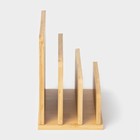 Подставка для разделочных досок и крышек Доляна, 18×10 см, 3 секции - Фото 4