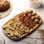 Блюдо для подачи Доляна Striata, овальное, 30×18 см, бамбук - Фото 1