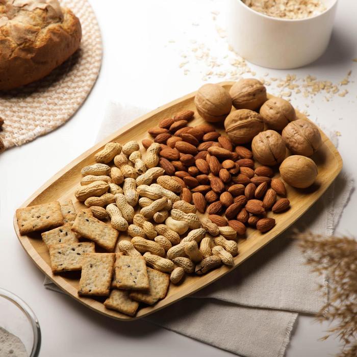 Блюдо для подачи Доляна Striata, овальное, 30×18 см, бамбук - Фото 1