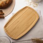 Блюдо для подачи Доляна Striata, овальное, 30×18 см, бамбук - Фото 2