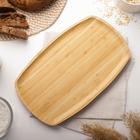 Блюдо для подачи Доляна Striata, овальное, 33×20 см, бамбук - Фото 2