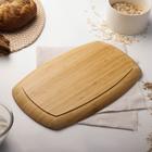 Блюдо для подачи Доляна Striata, овальное, 33×20 см, бамбук - Фото 3