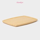 Блюдо для подачи Доляна Striata, овальное, 36×22 см, бамбук - Фото 2