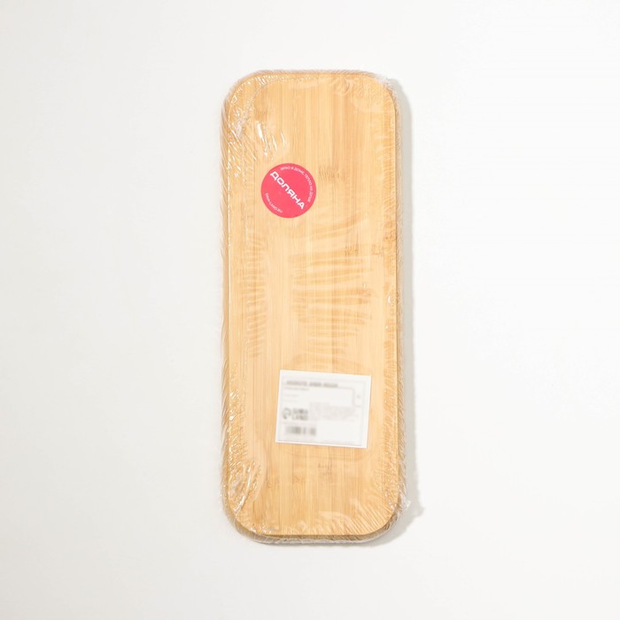 Блюдо для подачи Доляна Striata, прямоугольное, 26×10 см, бамбук - фото 1927745890