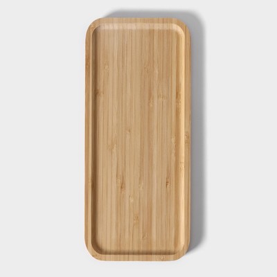 Блюдо для подачи Доляна Striata, прямоугольное, 30×13 см, бамбук