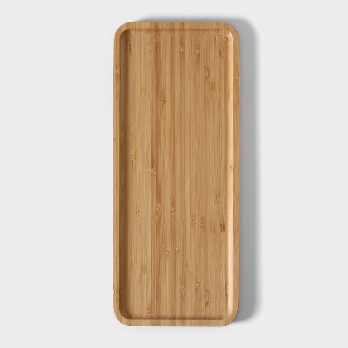 Блюдо для подачи Striata, прямоугольное, 36×15 см, бамбук - фото 1908746480