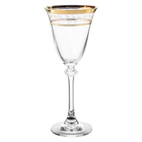 Набор бокалов для белого вина Asio, декор «Панто золото», 185 мл x 6 шт.
