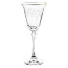 Набор бокалов для белого вина Asio, декор «Панто, затирка золото, отводка золото», 185 мл x 6 шт. - Фото 1