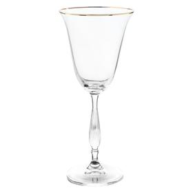 Набор бокалов для белого вина, декор «Отводка золото», 185 мл x 6 шт.