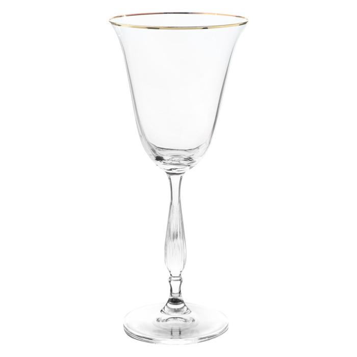 Набор бокалов для белого вина, декор «Отводка золото», 185 мл x 6 шт. - Фото 1