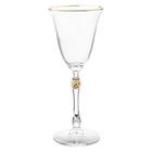 Набор бокалов для белого вина Parus, декор «Отводка золото, золотой шар», 185 мл x 6 шт. - фото 300125471