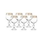 Набор бокалов для белого вина Sterna, декор «Панто платина, отводка золото», 190 мл x 6 шт. - Фото 2