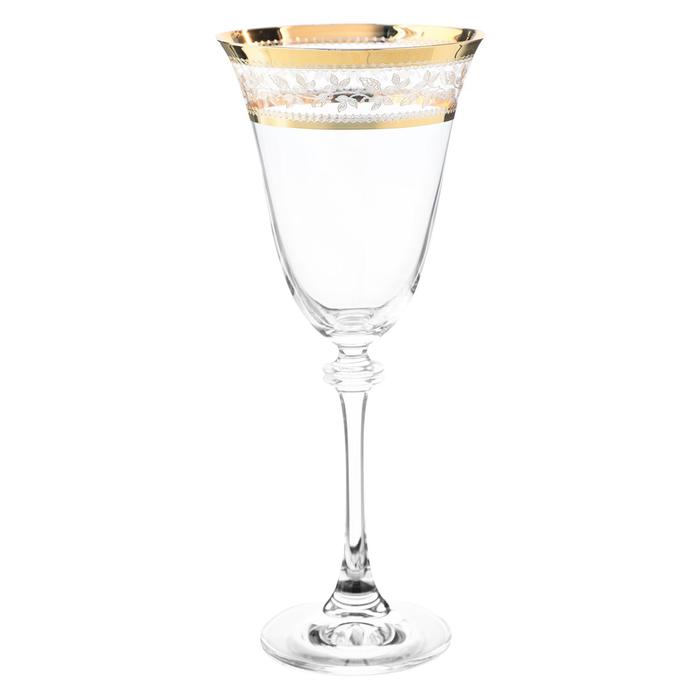Набор бокалов для красного вина Asio, декор «Панто золото», 250 мл x 6 шт. - Фото 1