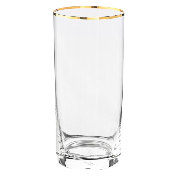 Набор стаканов для воды, декор «Отводка золото», 350 мл x 6 шт. - Фото 1