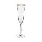 Набор бокалов для шампанского, декор «Отводка золото», 190 мл x 6 шт. - фото 296721642