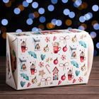 Упаковка на 6 капкейков с окном «Рождественский домик», 25×17×10 см 7118176