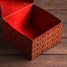 Коробка складная, двухсторонняя, "Золотое копытце", 16 х 16 х 10 см (комплект 5 шт) - фото 27412154