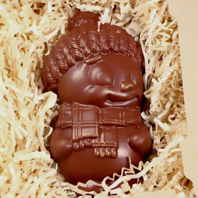 Шоколадная фигурка «Мальчик в шапочке», бельгийский шоколад, 80 г (комплект 2 шт)