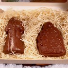Шоколадная фигурка 2в1 "Елочка + Дед мороз", бельгийский шоколад, 160 г - Фото 2
