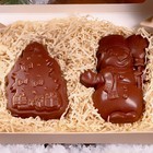 Шоколадная фигурка 2в1 "Елочка + Снеговик", бельгийский шоколад, 160 г - Фото 2