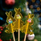 Карамель на палочке "Малыши", зайцы жёлтые, 15 г - Фото 1