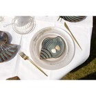 Блюдо сервировочное «Ракушка», 18.5×14 см, керамика, зелёное - Фото 4