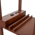 Торшер "Практик" Е27 40Вт 2хUSB коричневый 26х26х159 см - Фото 7