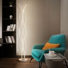 Торшер 19114/2WT  LED 24Вт 6000К  белый 25х25х145 см - фото 22714260