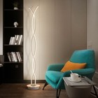 Торшер 19114/2WT  LED 24Вт 6000К  белый 25х25х145 см - фото 22714252