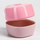 Контейнер для хранения и стерилизации детских сосок и пустышек, цвет белый/розовый - Фото 4