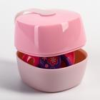 Контейнер для хранения и стерилизации детских сосок и пустышек, цвет белый/розовый - Фото 3
