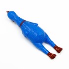 Игрушка пищащая "Задумчивая курица" малая для собак, 16,5 см, ярко-синяя - Фото 3