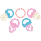 Набор прорезывателей «Ягоды», 4 шт., цвет МИКС, Крошка Я - фото 24677755