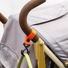 Крючок для сумок на коляску, на липучке, цвет МИКС - Фото 5