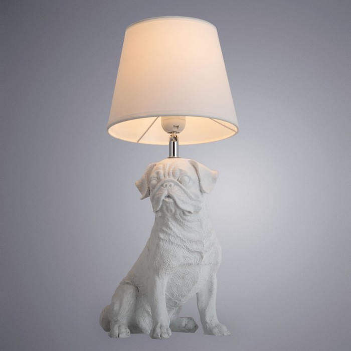 Настольная лампа BOBBY, 1x40Вт E27, цвет белый - фото 1908747294
