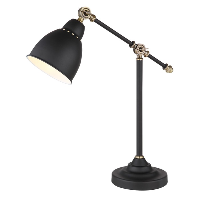 Настольная лампа BRACCIO, 1x60Вт E27, цвет чёрный - Фото 1