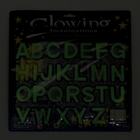 Наклейка фосфорная "Английский алфавит" набор 26 шт 28,2×27,8 см - Фото 2