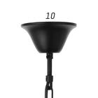 Люстра 1353/3 E14 40Вт черный 47х47х90 см - фото 23773389