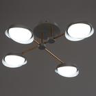 Люстра 1852/4 LED 64 Вт 3000-6000К серо-золотой 65×65×17 см BayerLux - фото 35364499