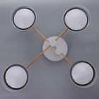 Люстра 1852/4 LED 64 Вт 3000-6000К серо-золотой 65×65×17 см BayerLux - фото 35364501