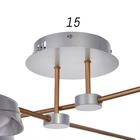 Люстра 1852/4 LED 64 Вт 3000-6000К серо-золотой 65×65×17 см BayerLux - фото 35364503