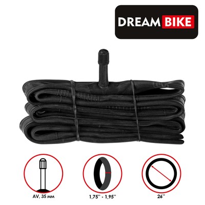 Камера 26"x1.75-1.95" Dream Bike, AV 35 мм, бутил, картонная коробка