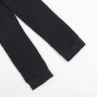 Леггинсы детские махровые, цвет тёмно-серый, рост 122-128 - фото 39535482