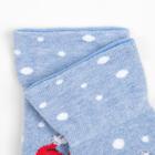 Носки детские, цвет светло-голубой меланж/голубой, размер 12-14 - Фото 2