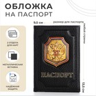 Обложка для паспорта, цвет чёрный - фото 301525865