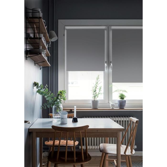 

Рулонная штора Blackout LUX, 98х170 см, цвет графит